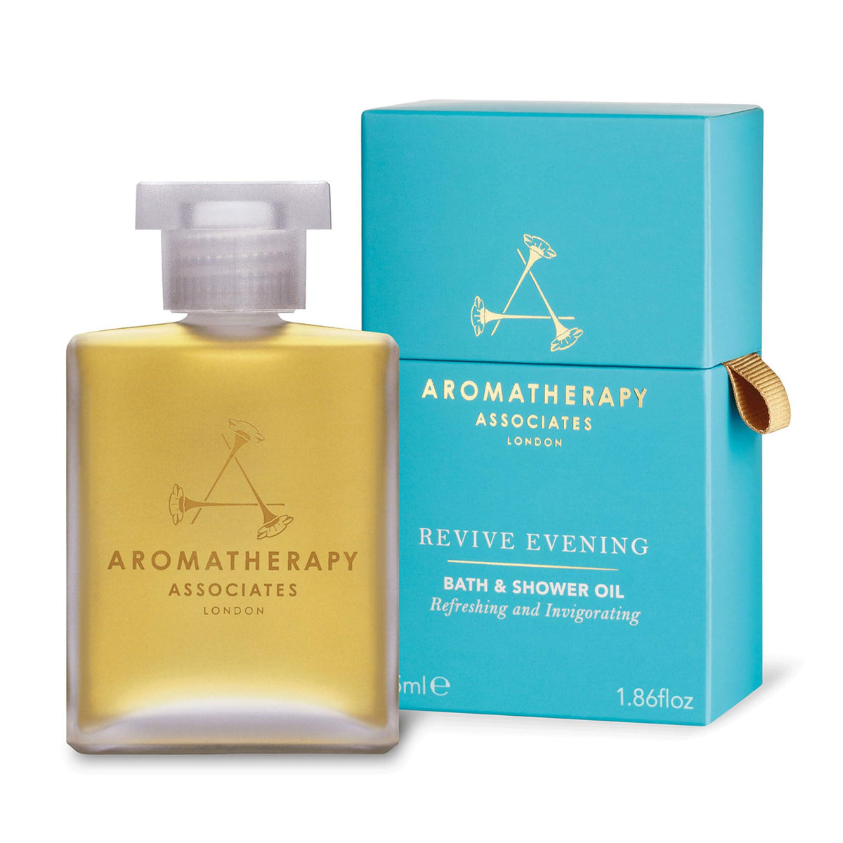 Aromatherapy Associates Revive Evening oil bottle for a hydrating bath ritual