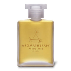 Aromatherapy Associates Revive Evening oil texture close-up highlighting skin hydration