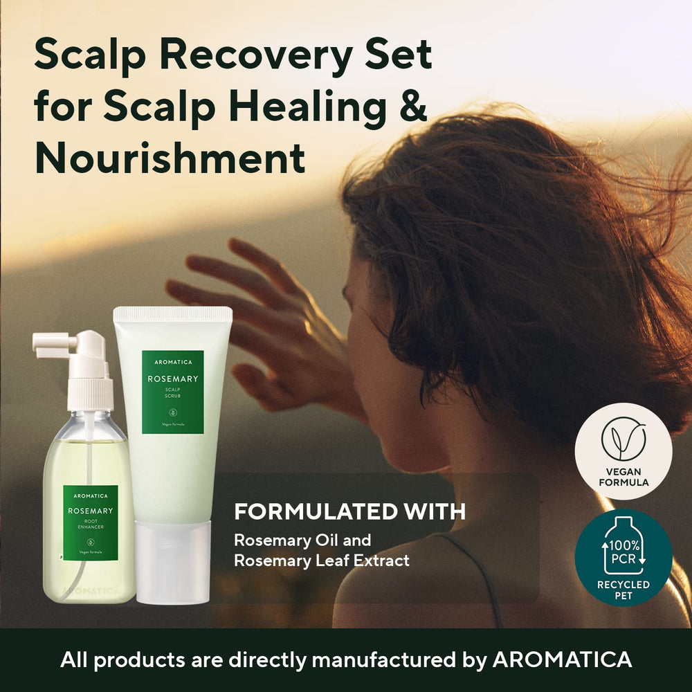 AROMATICA gommage cuir chevelu – exfolie en douceur et purifie le cuir chevelu.