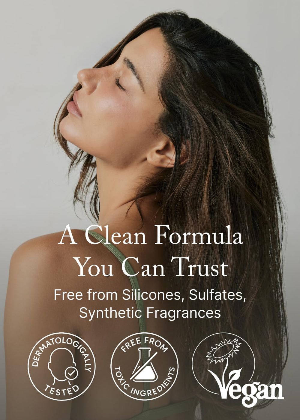 AROMATICA lather foam demonstrates effective cleansing without harsh additives