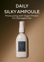AROMATICA quinoa protein hair ampoule spray mist delivering even hydration.