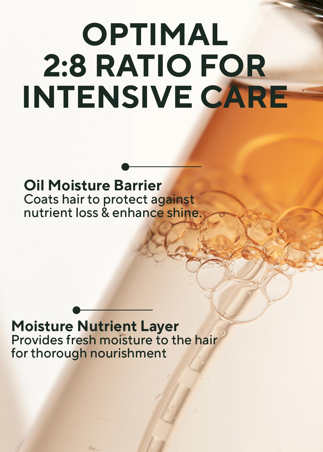 Hair scented with jasmine and vetiver fragrance.