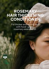 AROMATICA rosemary leaves close-up emphasizing natural ingredients for healthy hair.
