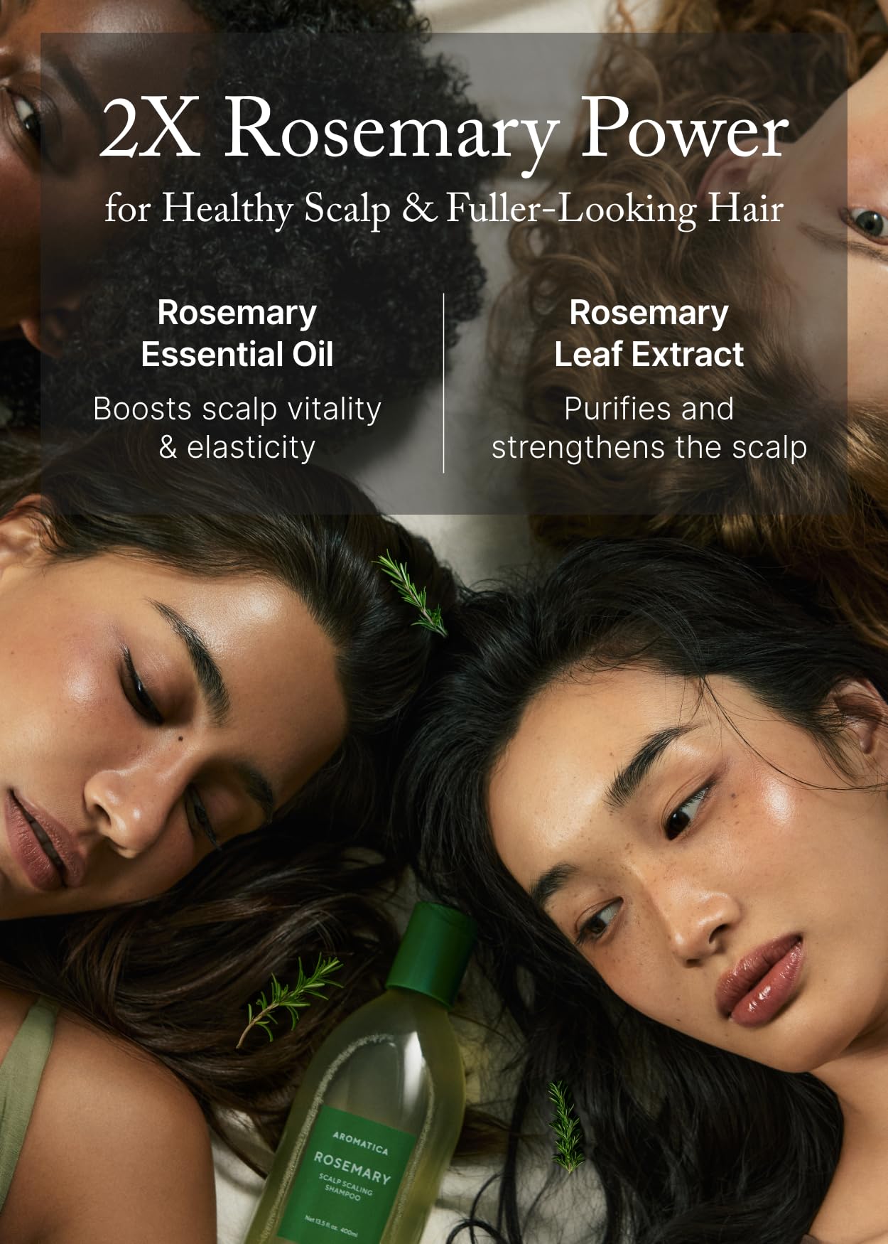 AROMATICA rosemary oil drop emphasizes aroma and nourishing scalp care