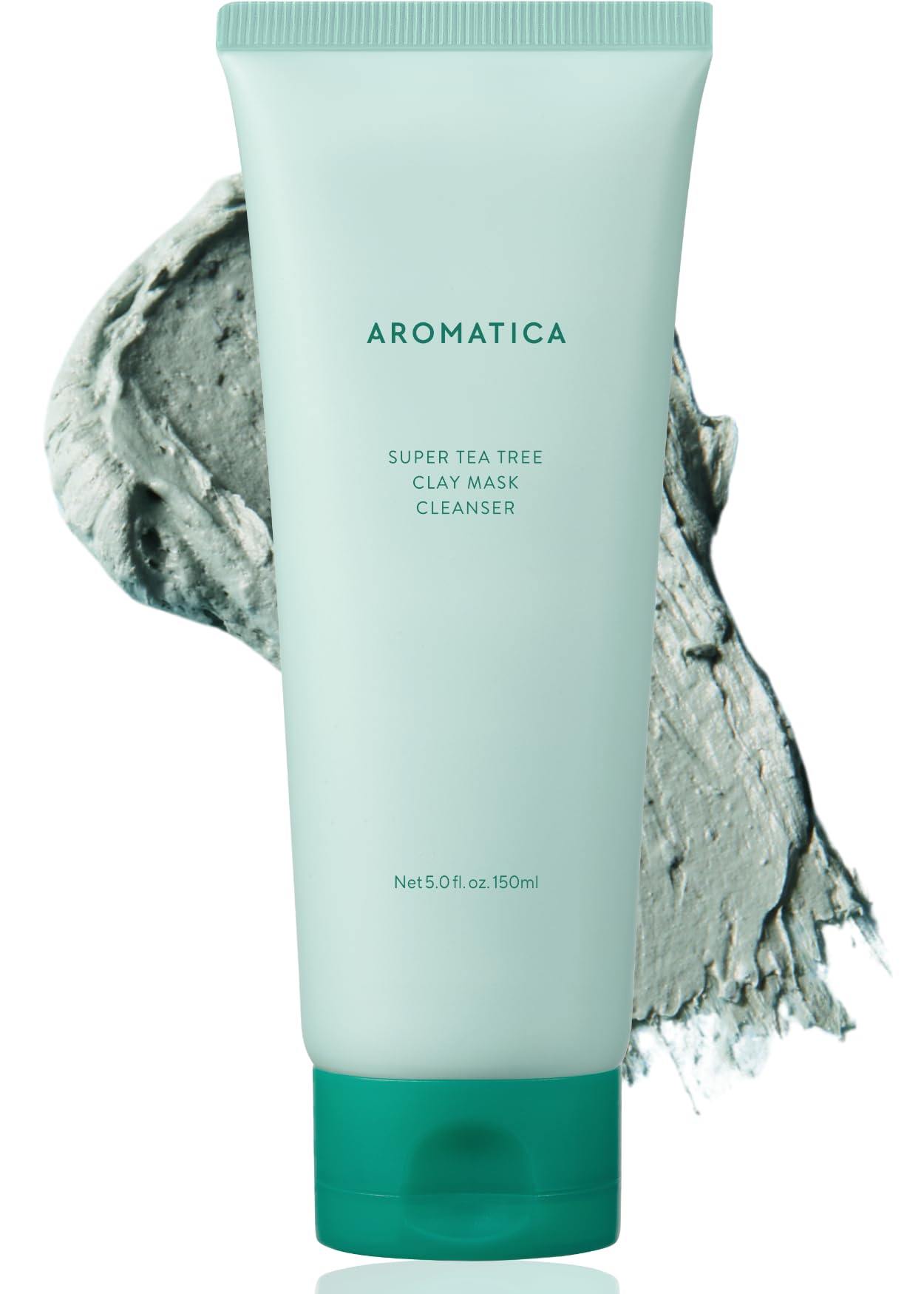 AROMATICA Super Tea Tree Clay Mask Bottle for daily cleanse and oil control