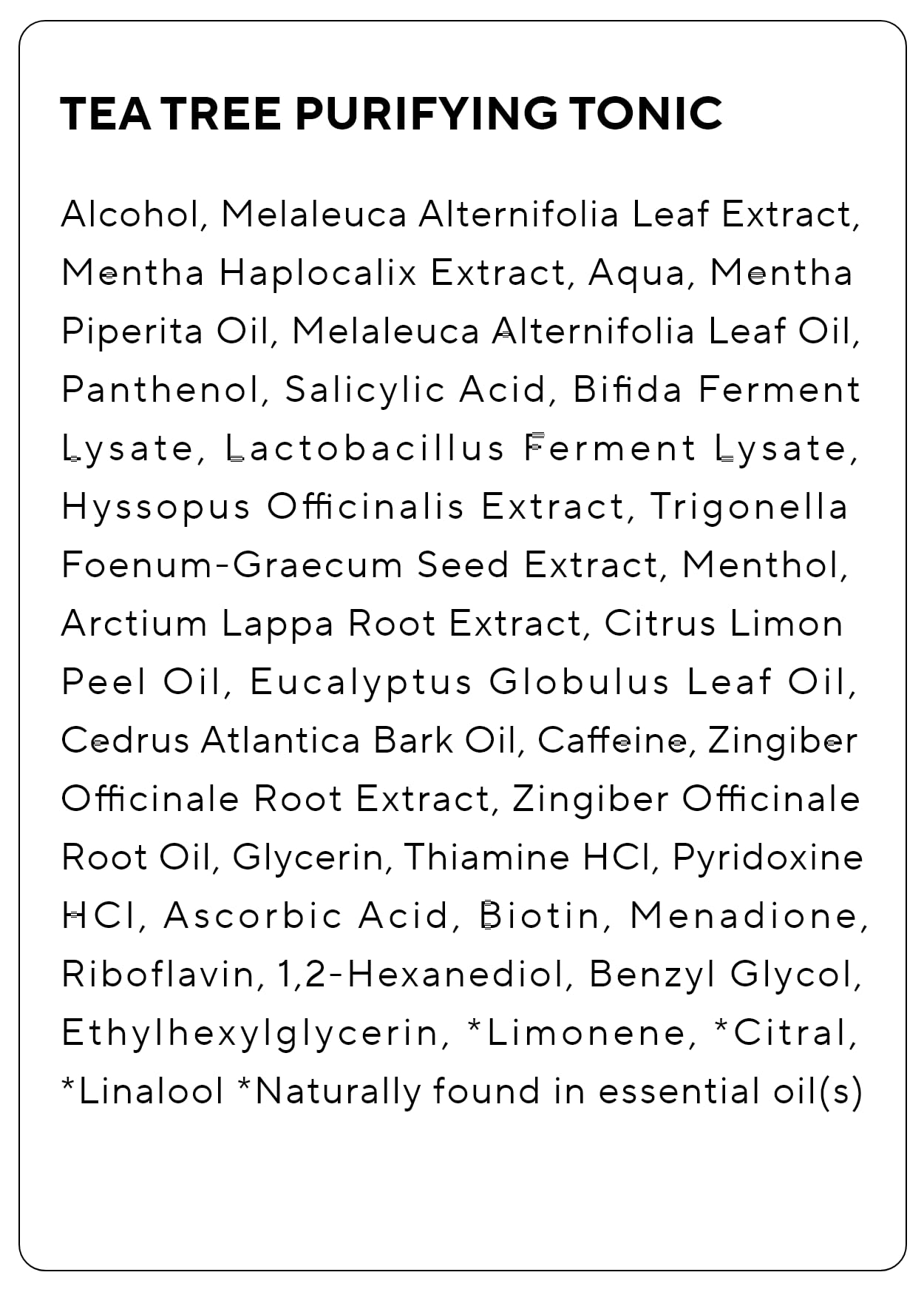 AROMATICA Tea Tree Purifying Tonic recyclable packaging, sustainability and natural ingredients.