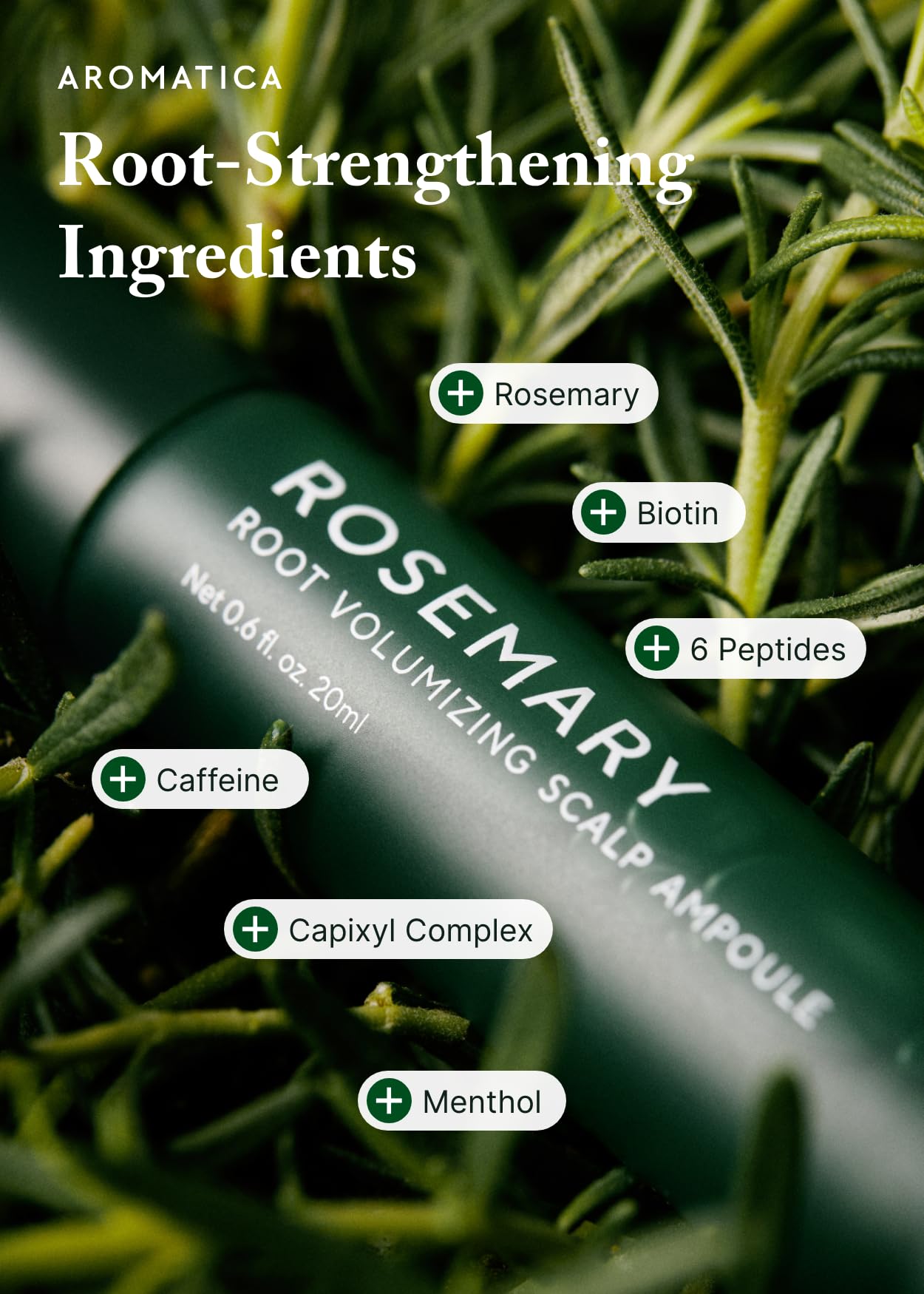 AROMATICA travel-friendly roll-on packaging for on-the-go care