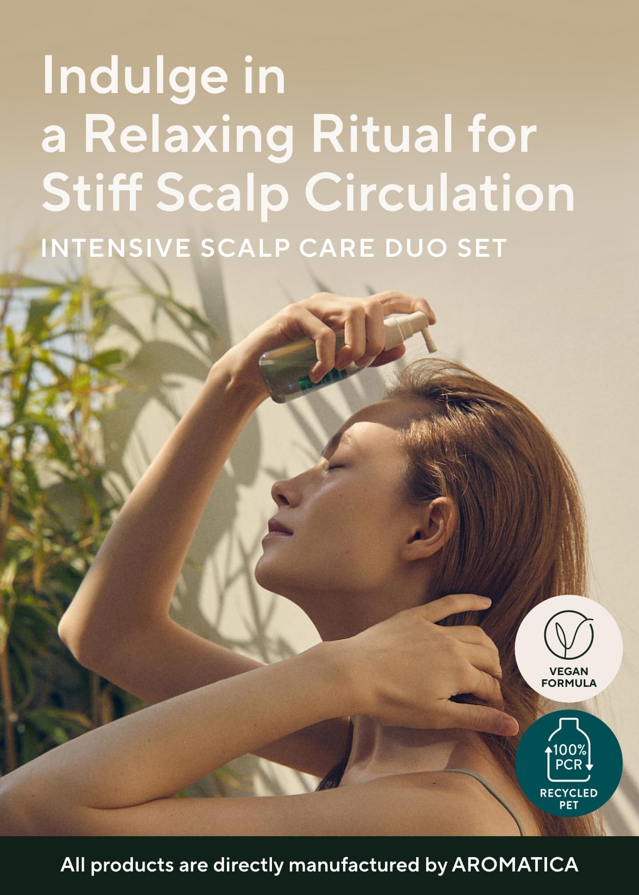 AROMATICA wooden scalp massager offering soothing, massage-friendly relief.