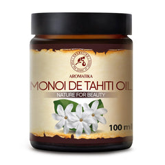 AROMATIKA Monoi Tahiti carrier oil bottle pour for essential oil dilution and skin care