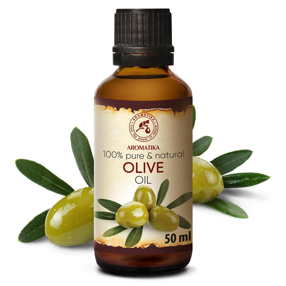 AROMATIKA olive oil bottle pour ideal for massage and beauty routines