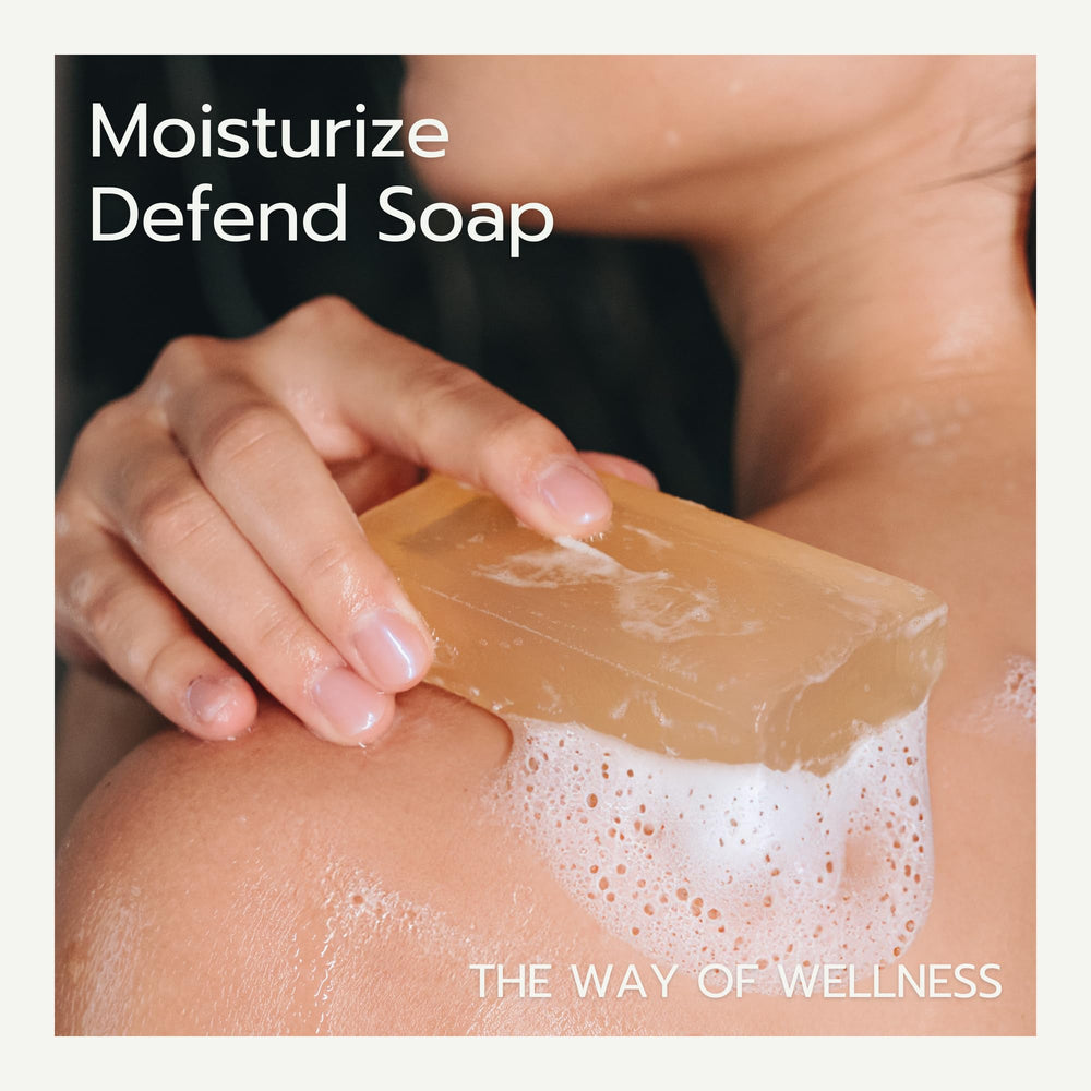 AROMAVITA Oregano Oil Soap Bar shower routine presents a refreshing wash