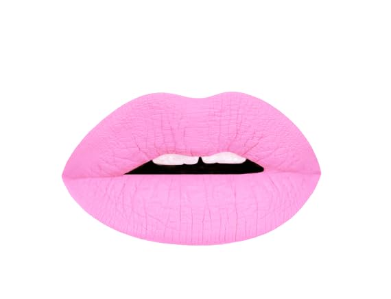 Aromi Baby Pink lipstick tube in soft pink for a velvety matte finish.