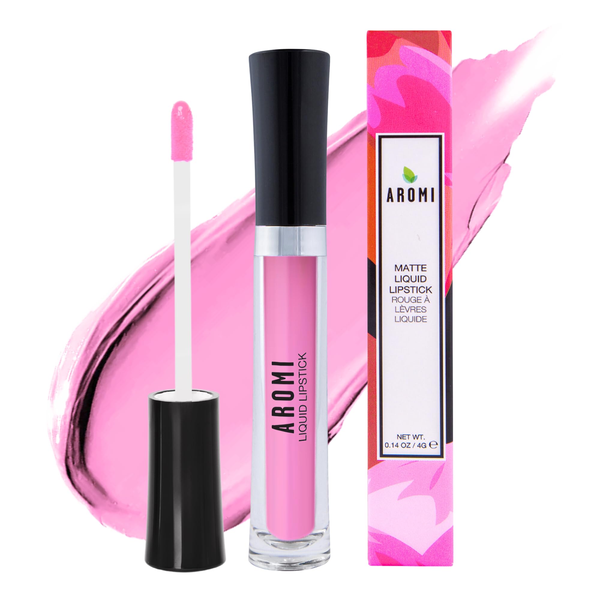 Aromi Baby Pink packaging closeup with premium tube design.