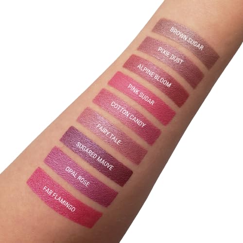 Aromi Berry Fuchsia swatch showing radiant metallic shine