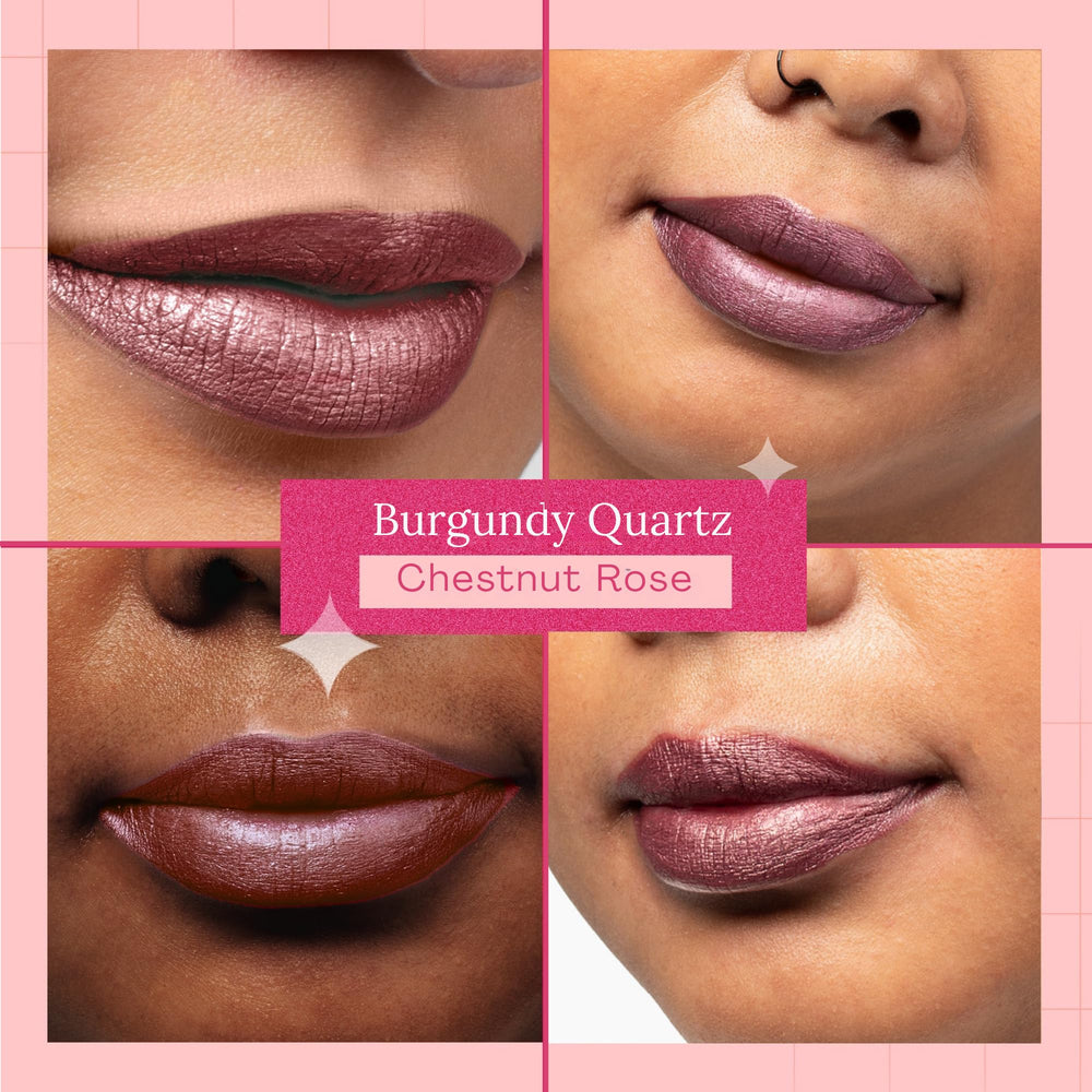 Aromi Chestnut Rose application image emphasizes velvety, lightweight feel.