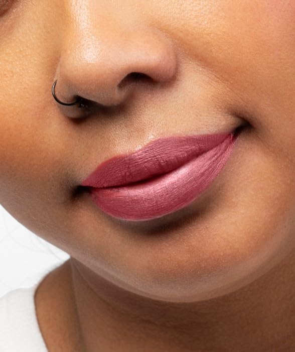Aromi Dusty Rose swatches reveal buildable color from sheer to bold.
