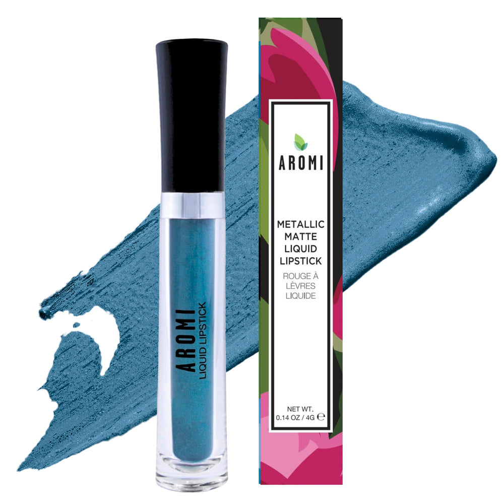 Aromi handcrafted artisanal lip color bottle conveys premium quality.