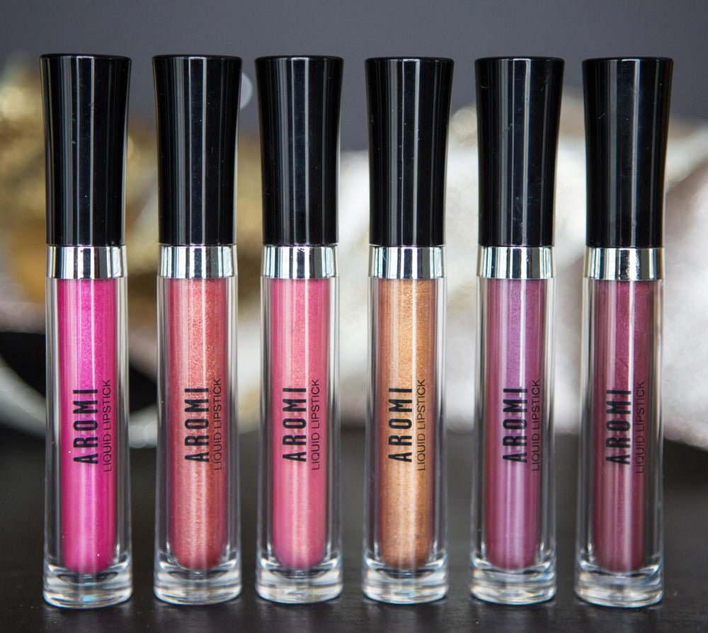 Aromi handcrafted lipstick details reveal artisanal precision in every tube.