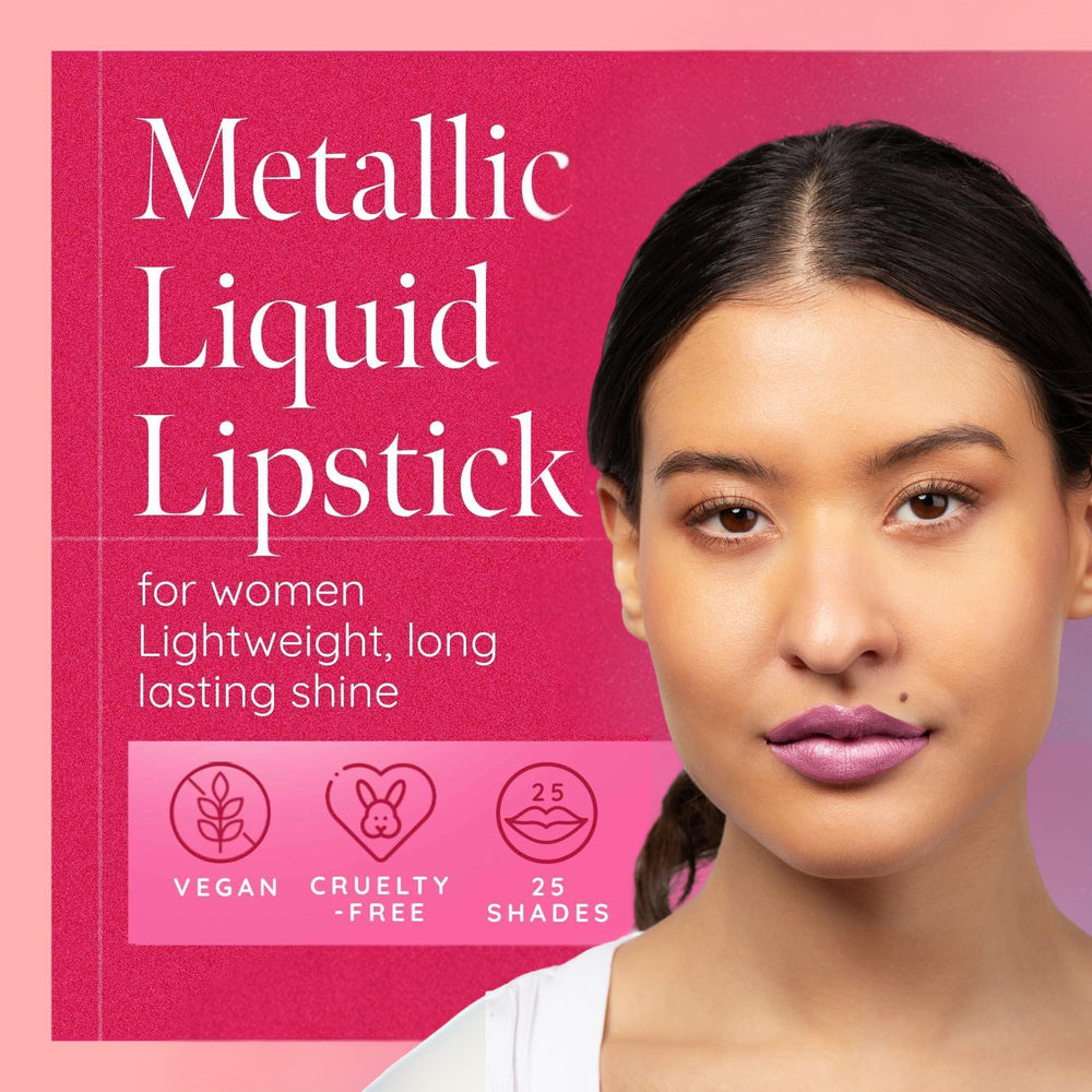 A Aromi lipstick swatch glides on smoothly for effortless color.