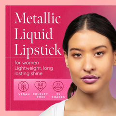 A Aromi lipstick swatch glides on smoothly for effortless color.