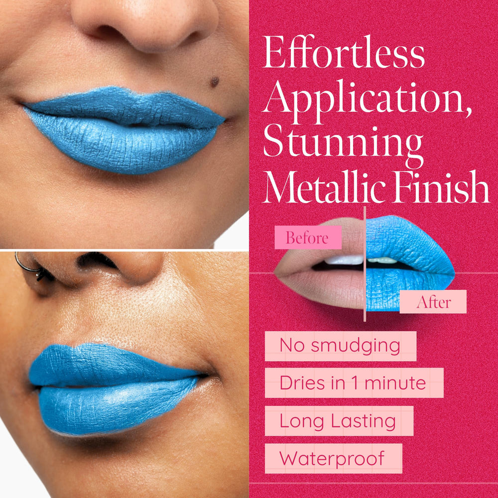 Aromi lipstick wand glides smoothly for precise, even application.