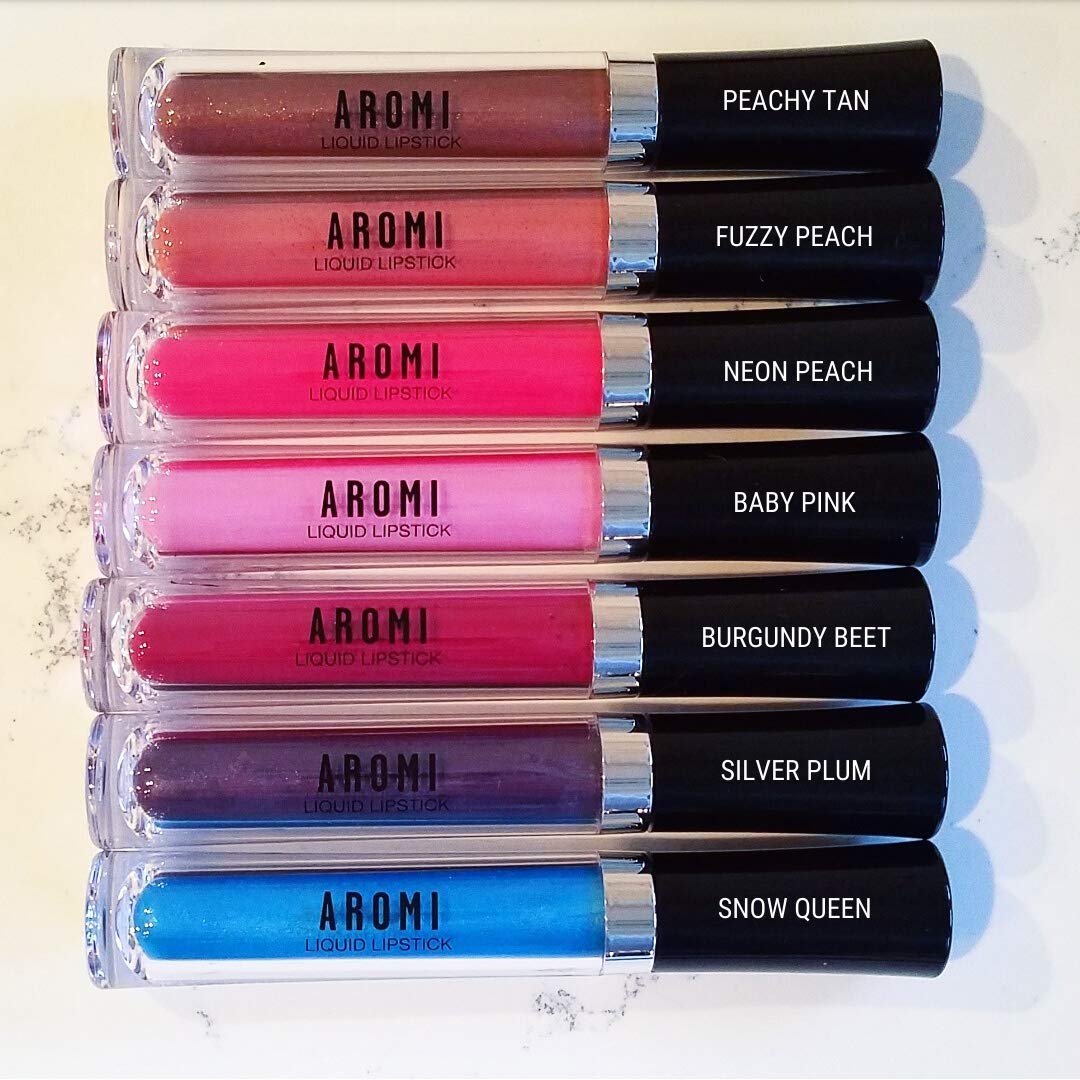 Aromi Tan Metallic Lipstick eco-packaging emphasizes cruelty-free craftsmanship.