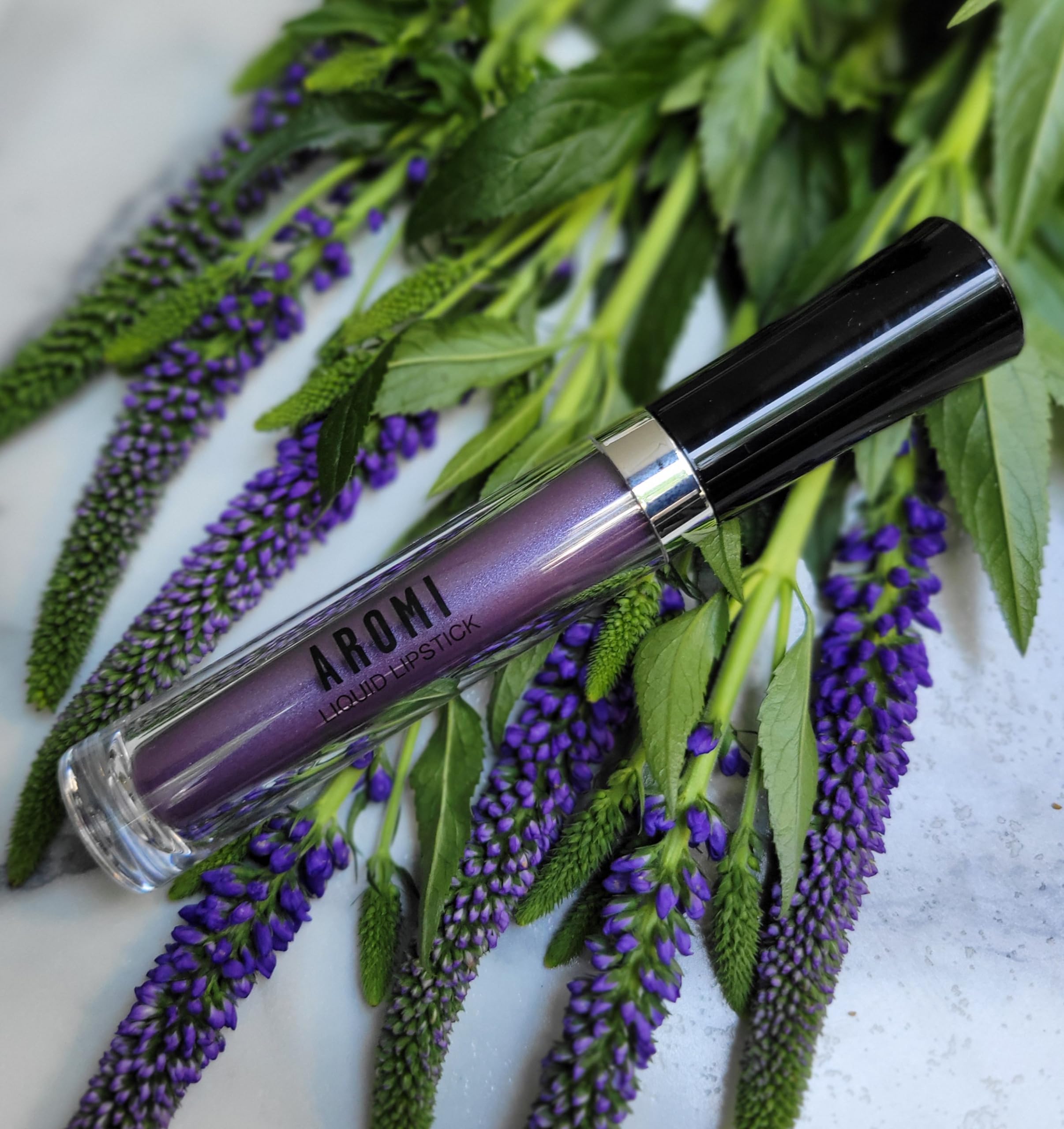 Aromi Vegan Cruelty-Free label confirms ethical beauty choice.