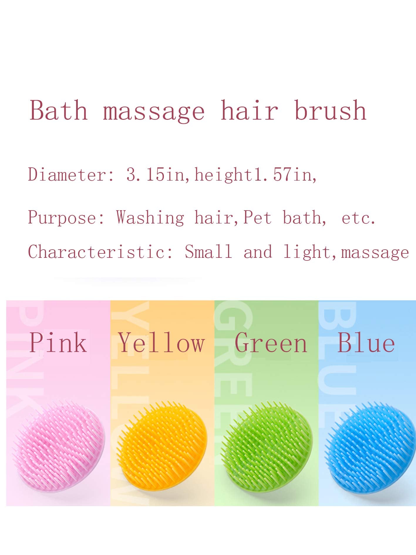 Aroveea green-pack scalp brushes with comfortable grip and deep cleaning