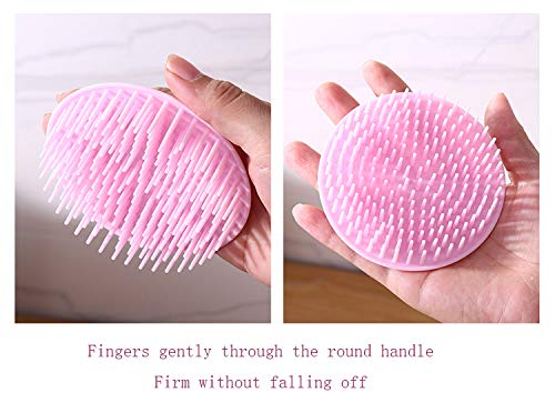 Aroveea pink-pack scalp brushes for soothing massage during shampooing