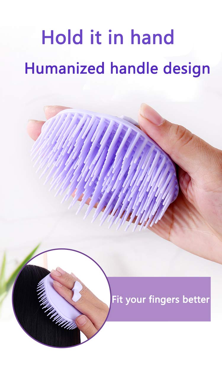 Aroveea hair scalp brush for deep cleansing at the roots.