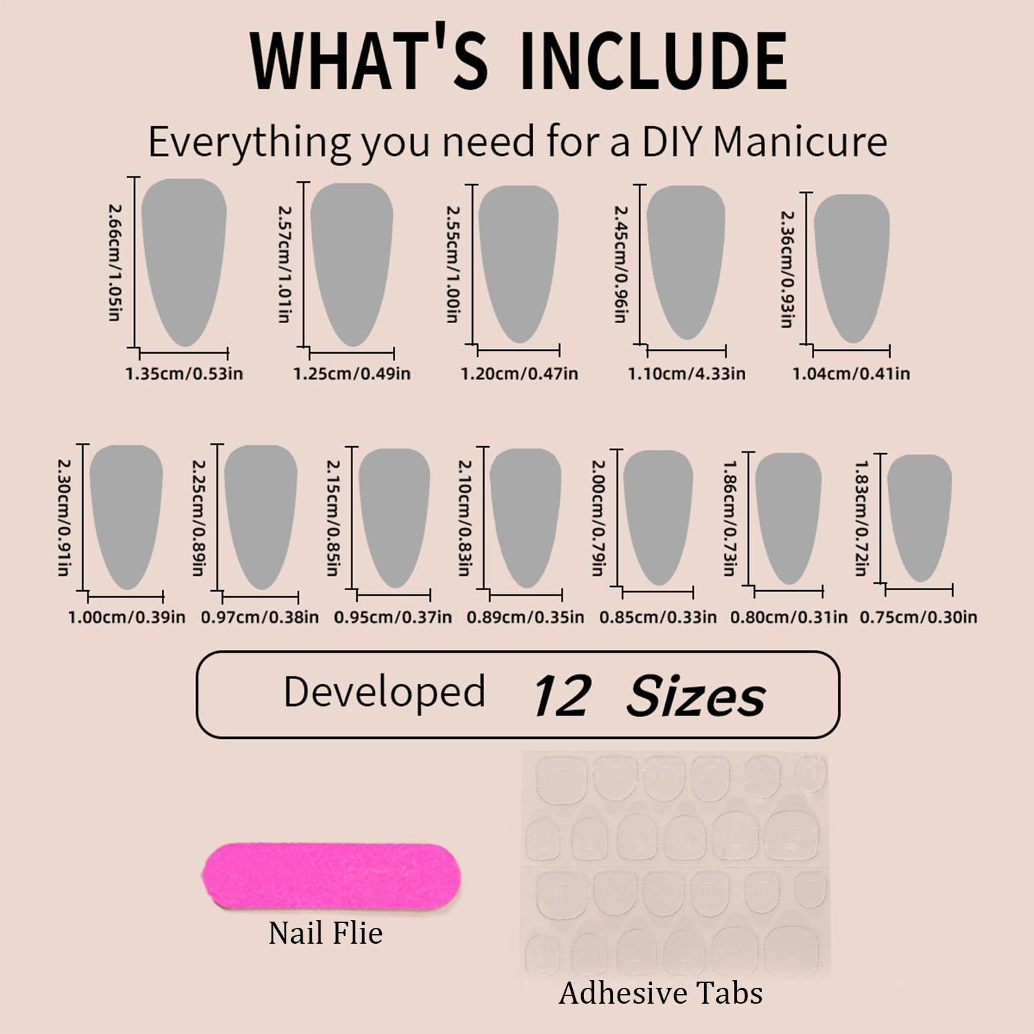 AROVFAM Adhesive glue set 24 pcs supports secure DIY nail application