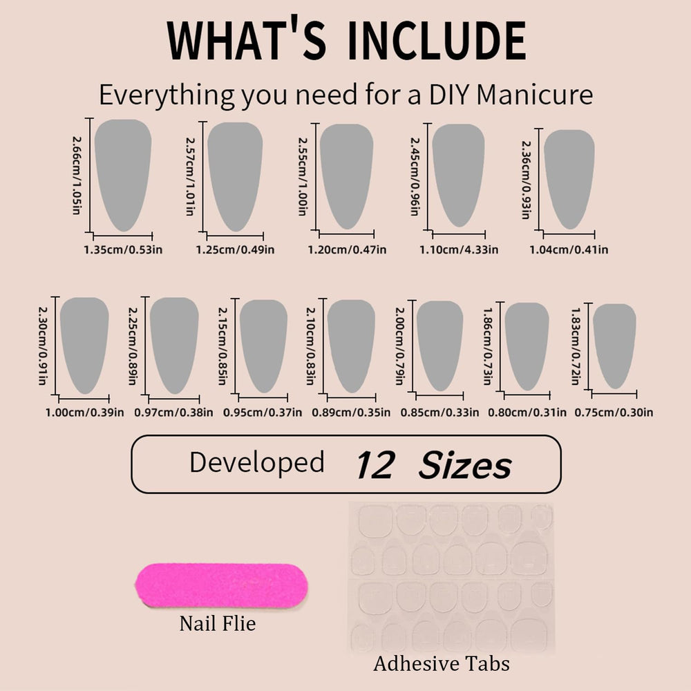 AROVFAM Adhesive glue set 24 pcs supports secure DIY nail application