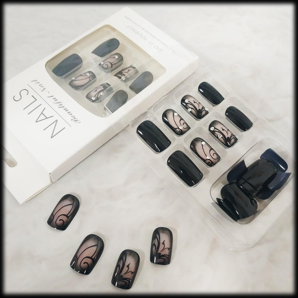 AROVFAM crystal nails with glue enable fast, salon-like manicure
