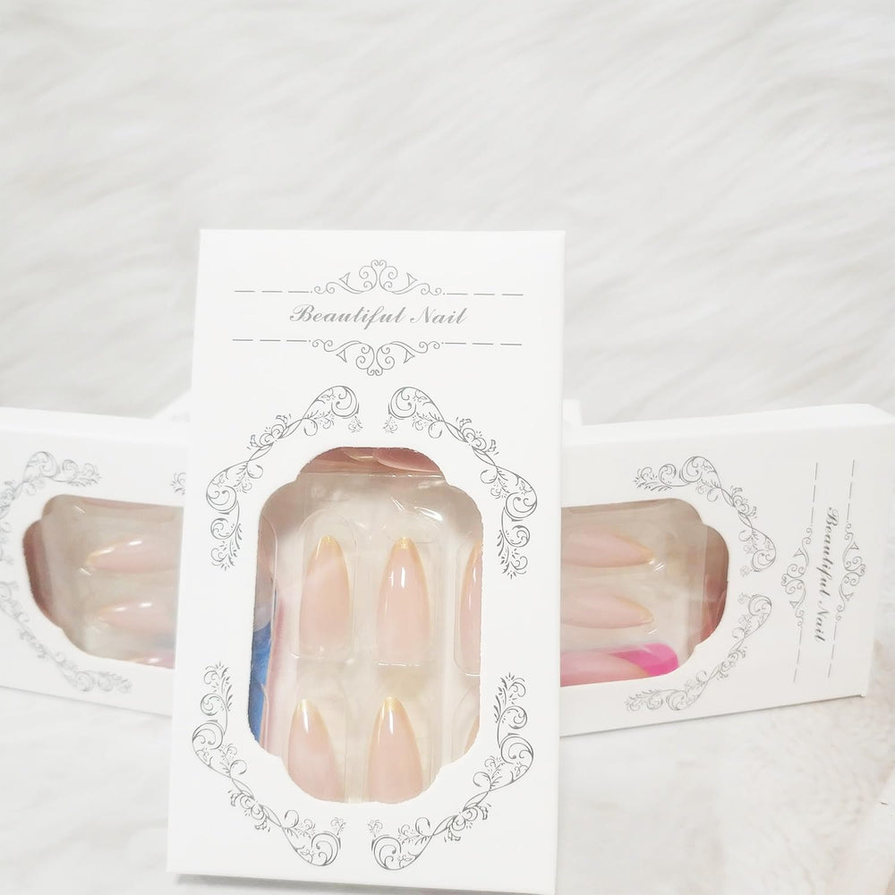 AROVFAM Quick 5-Minute Manicure with glue stickers for fast styling