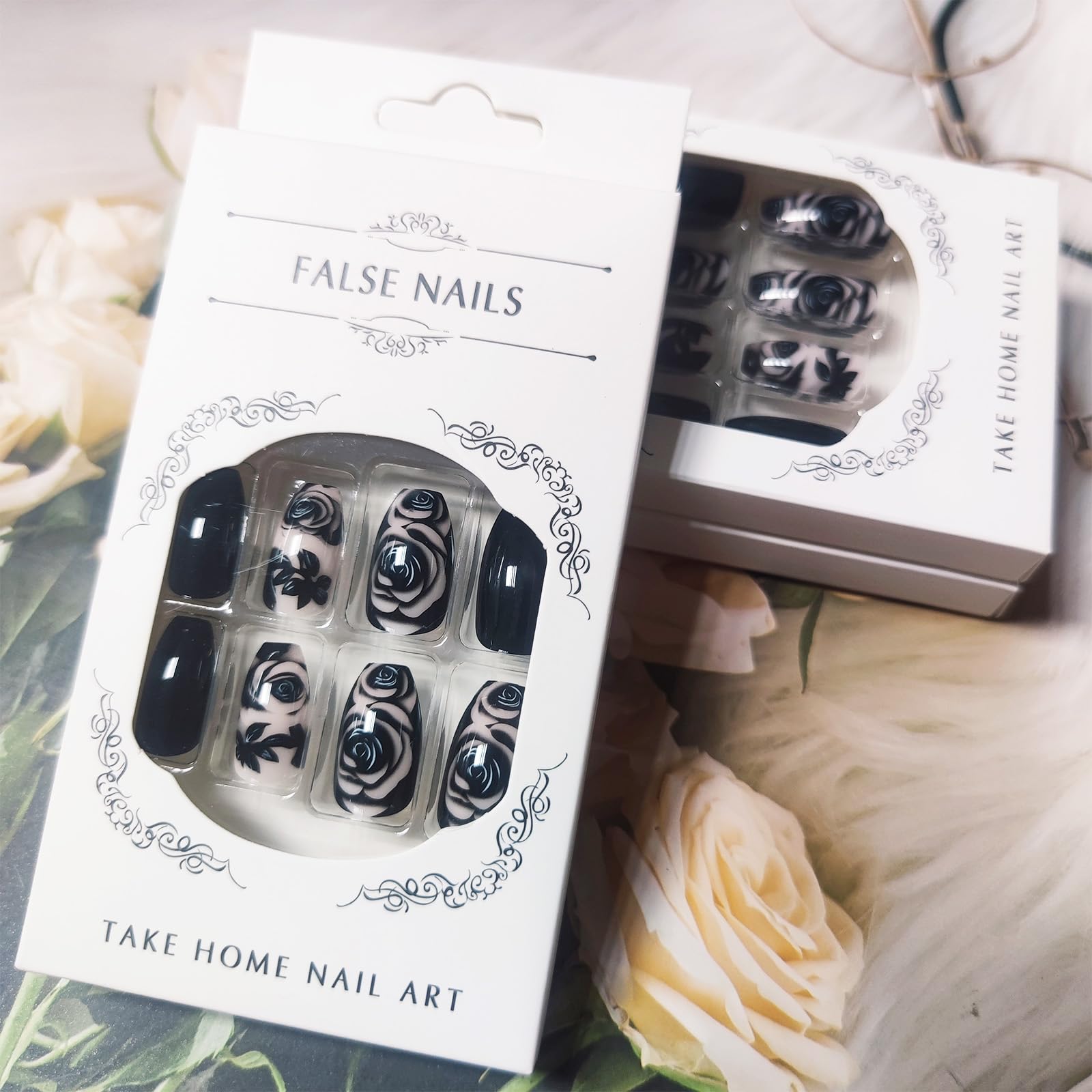 Jelly glue sachets included with AROVFAM press-on nails kit