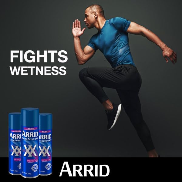 Arrid XX aerosol can close-up highlighting 6 oz size.