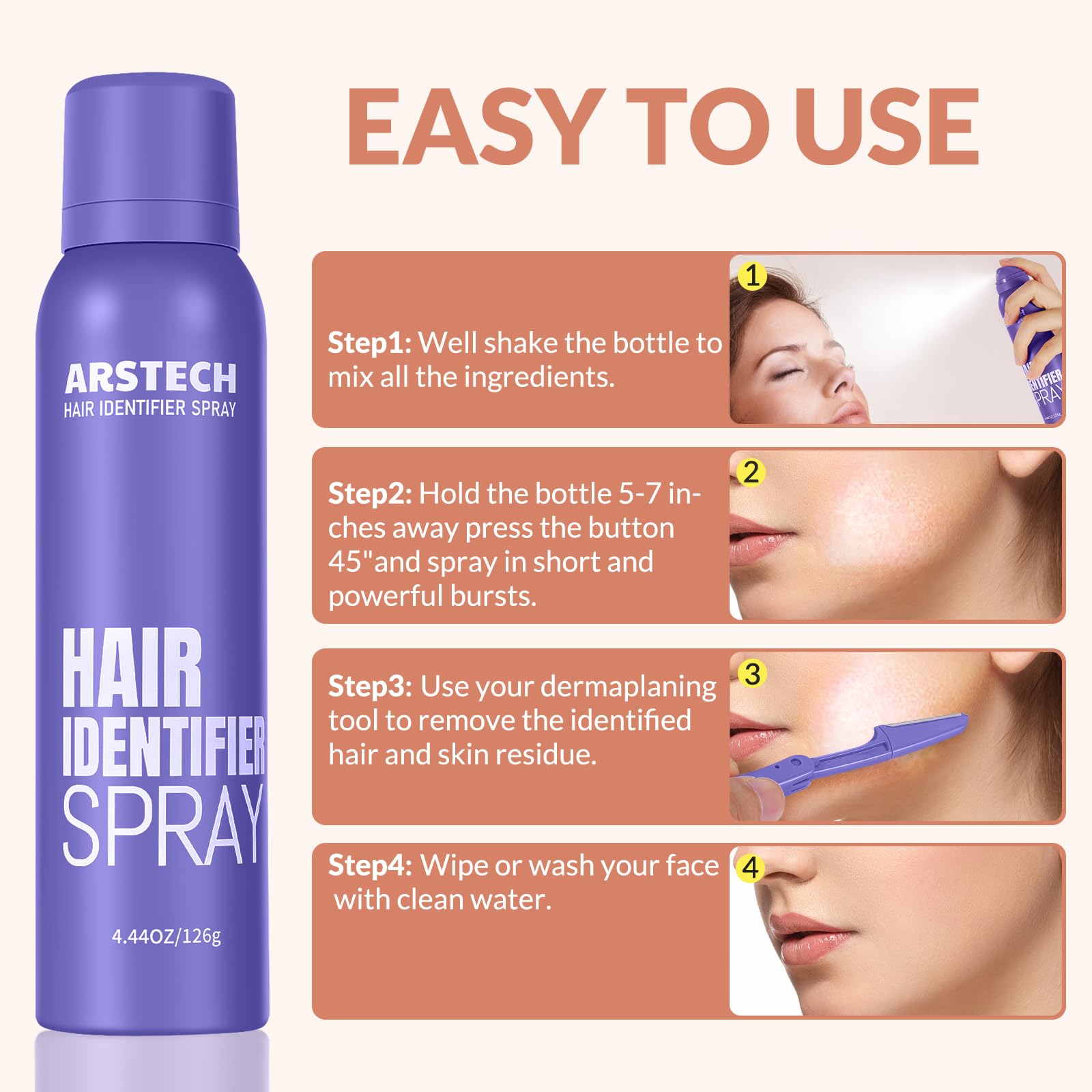 Arstech kit includes sixteen facial razors for versatile use