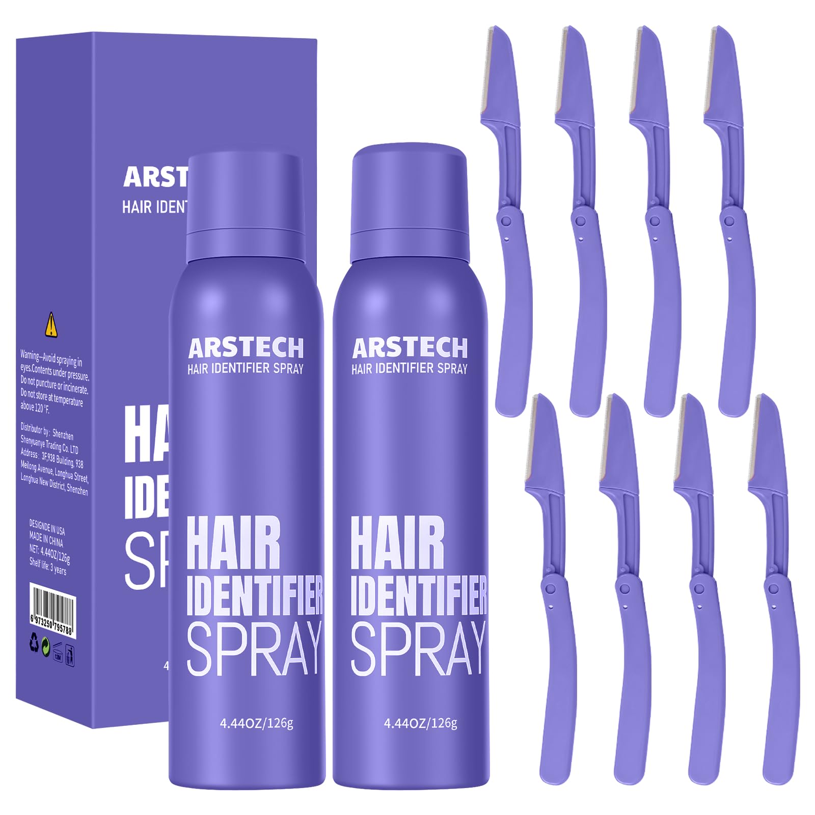 Arstech dermaplane razor kit packaging for convenient at-home facial care.