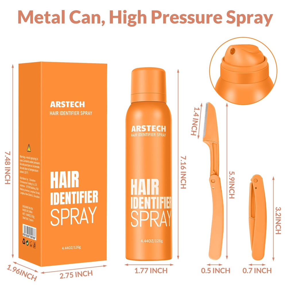 Arstech dermaplaning tool shown on skin ready for gentle exfoliation.
