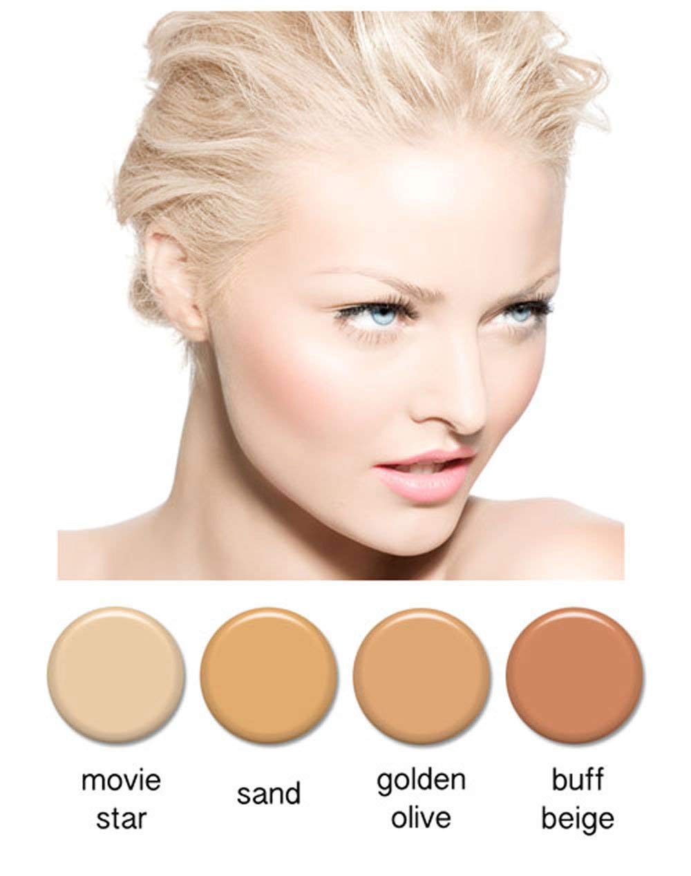 Art of Air foundation application on face shows smooth, seamless coverage.