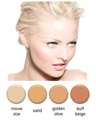 Art of Air foundation application on face shows smooth, seamless coverage.