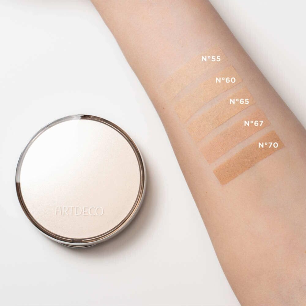 ARTDECO Hydra Mineral Compact Foundation Refill case front emphasizes portable everyday makeup