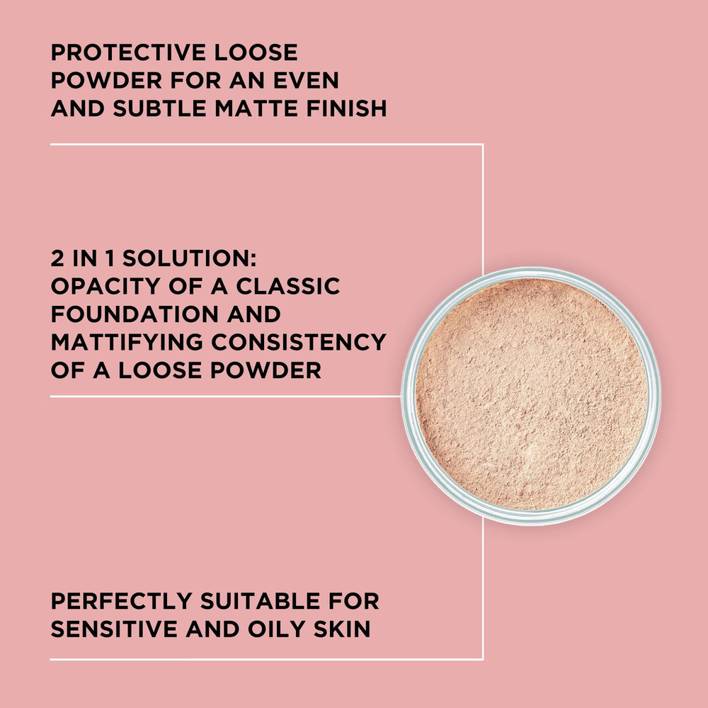 ARTDECO Mineral Powder Foundation Soft Ivory jar close-up highlighting mineral blend