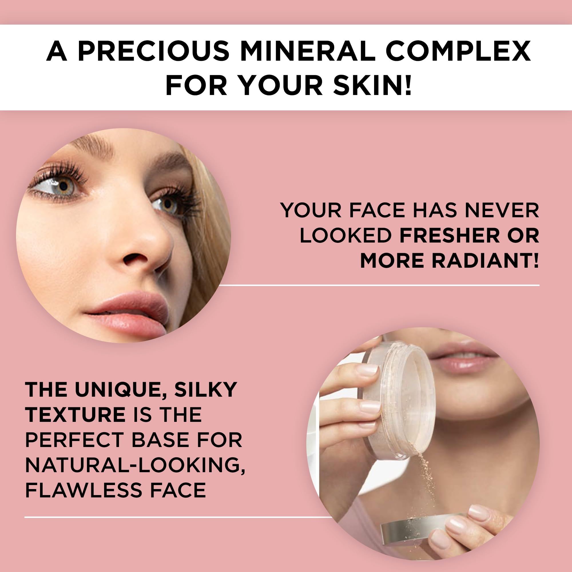 ARTDECO Mineral Powder Foundation Soft Ivory kabuki brush application demonstrates buildable coverage
