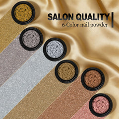 Artdone chrome nail powder light gold adds subtle champagne-like shine