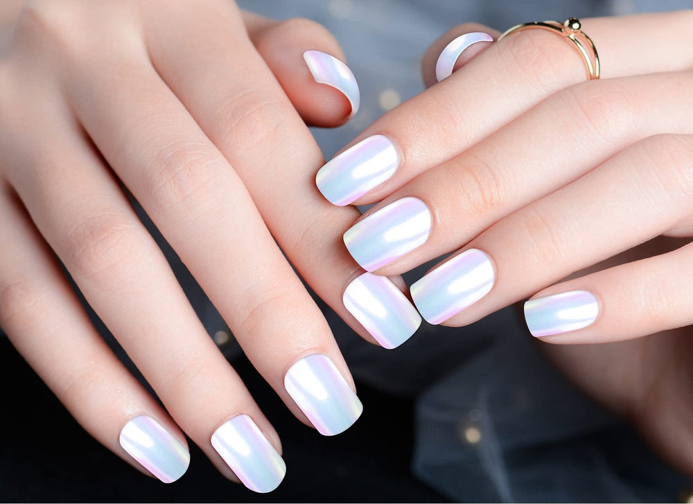 Artdone iridescent chameleon powder shifts colors on nails