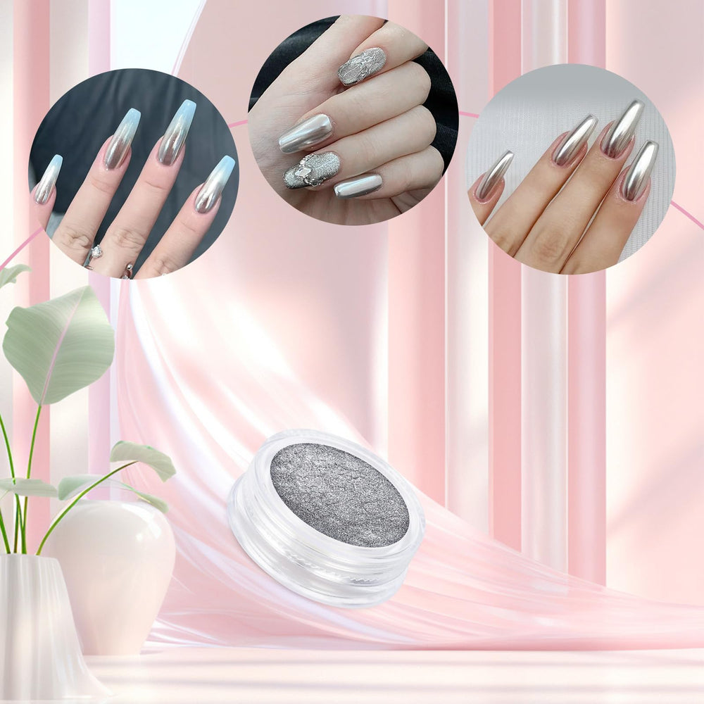 Artdone mermaid aurora pigment delivers vivid multi-tone shimmer for nails.