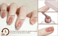 Artdone nails with gradient art using jelly colors and subtle shimmer