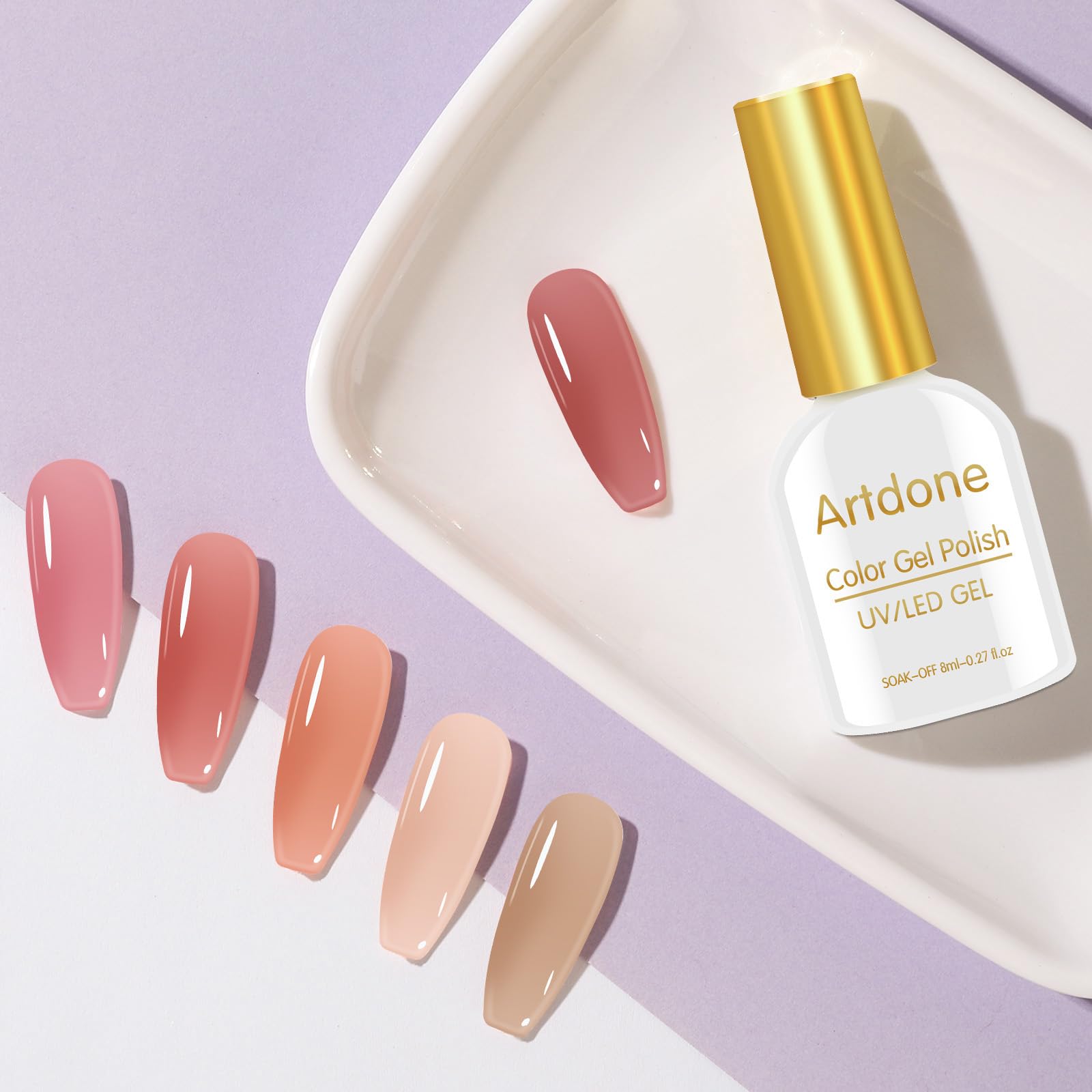 Artdone unboxed gel nail polish kit ready for nail art hobbyists