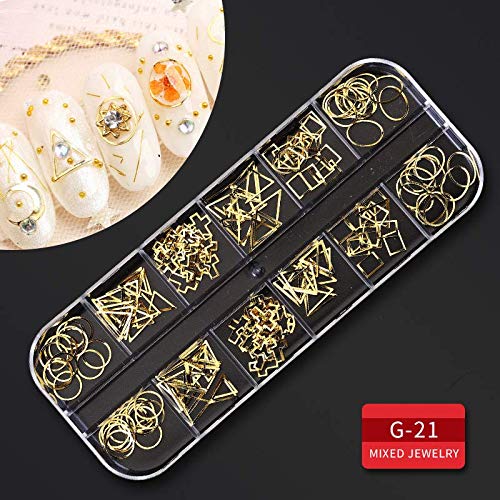 Artdone tweezers and nail art pen for precise stone placement